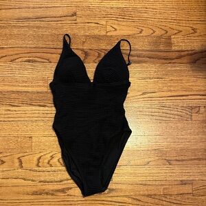 J. Crew Black One Piece Swimsuit